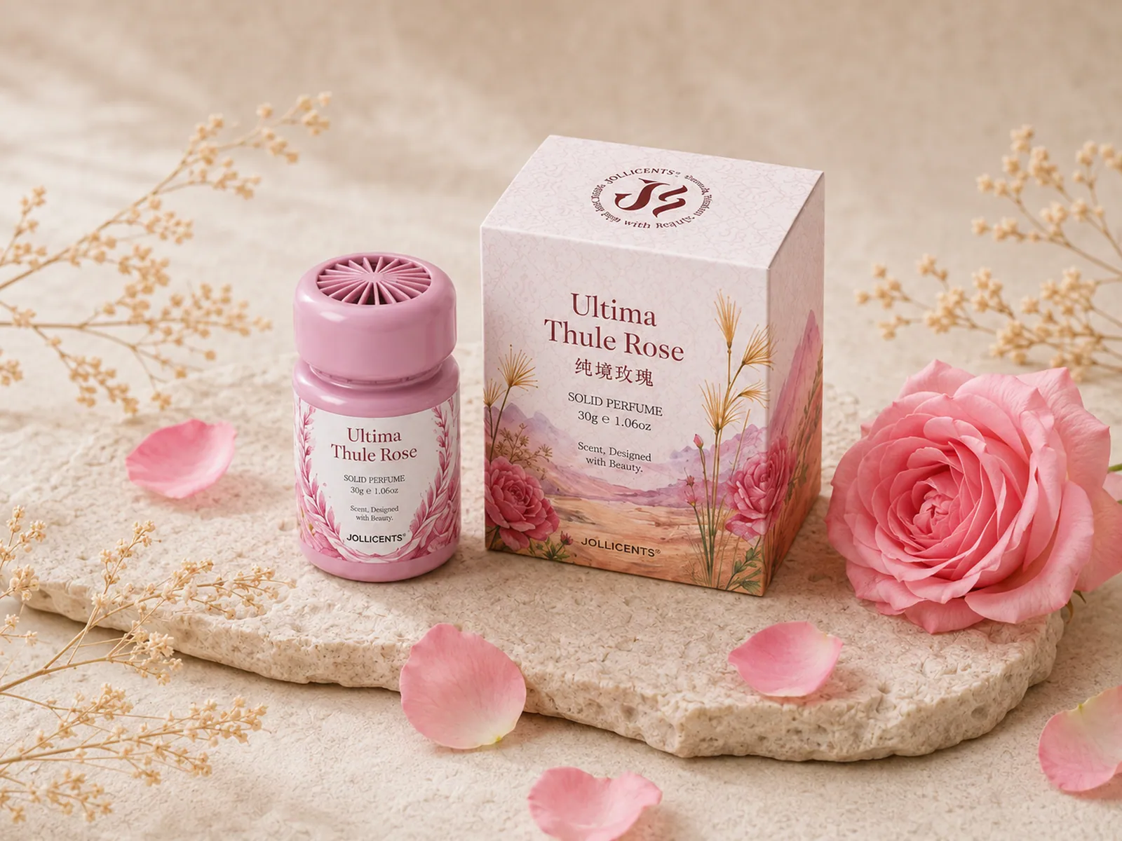 Red Ultima Thule Rose solid balm